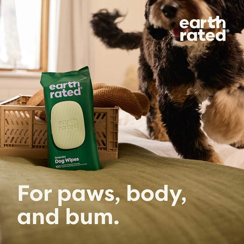 Earth Rated Hypoallergenic Dog Grooming Wipes - Puppy Village.nl