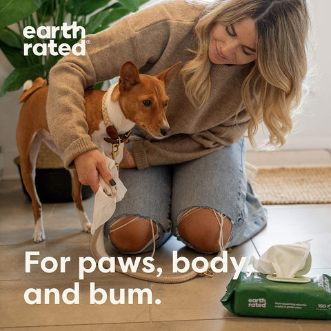 Earth Rated Hypoallergenic Dog Grooming Wipes - Puppy Village.nl