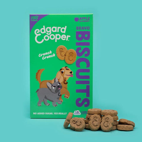 Edgard & Cooper Bravo Biscuits - Appel & Bosbes - Puppy Village.nl