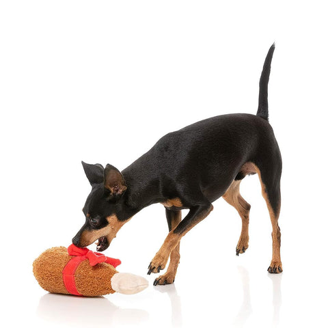 FuzzYard Xmas Good Tidings Turkey Leg - Puppy Village.nl