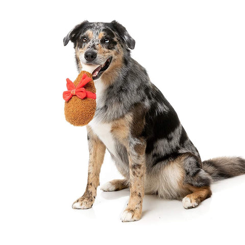FuzzYard Xmas Good Tidings Turkey Leg - Puppy Village.nl