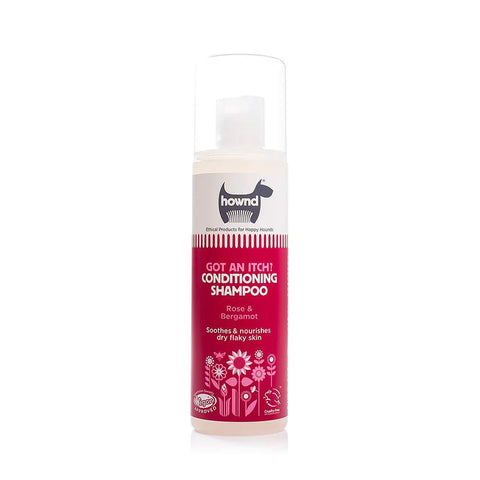 HOWND Got An Itch? hondenshampoo – natuurlijke shampoo tegen jeuk, schilfers en droge huid bij honden, met rozen-, sinaasappel- en bergamotolie (250 ml)