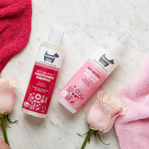 HOWND Got An Itch? Shampoo & Body Mist – hondenshampoo en verzorgende spray tegen jeuk, droge huid en schilfers, 100% plant powered
