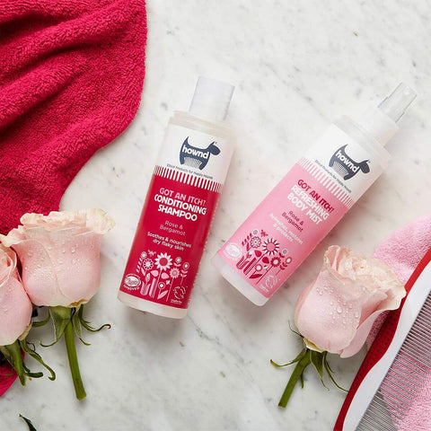 HOWND Got An Itch? Shampoo & Body Mist – hondenshampoo en verzorgende spray tegen jeuk, droge huid en schilfers, 100% plant powered