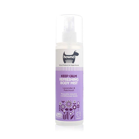 HOWND Keep Calm Body Mist – kalmerende hondenspray met lavendel, patchoeli, rozemarijn en cederhout, ontspannend en verfrissend (250 ml)