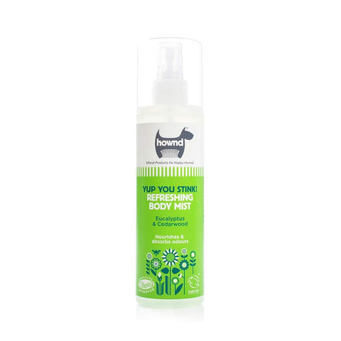 HOWND Yup You Stink! Body Mist – verfrissende hondenspray tegen stank en vieze geurtjes zoals vossenpoep, urine en mest (250 ml)