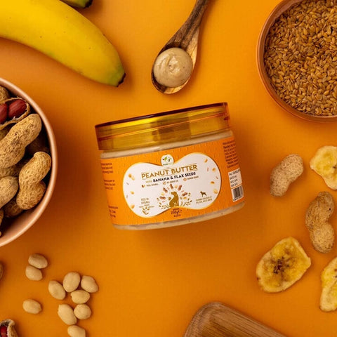 Pawfect Peanut Butter - Banana & Flaxseeds (275 gr.) - Puppy Village.nl