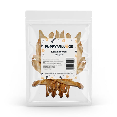 Puppy Village Konijnenoren (100 gr.) - Puppy Village.nl