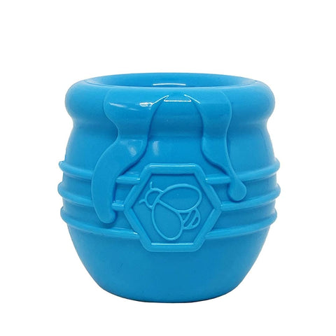 SodaPup Honey Pot eCup Treat Dispenser – Honey Pot (Blauw) - Puppy Village.nl