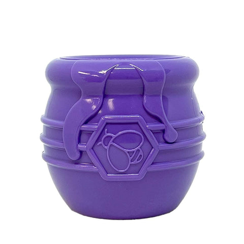 SodaPup Honey Pot eCup Treat Dispenser – Honey Pot (Paars) - Puppy Village.nl
