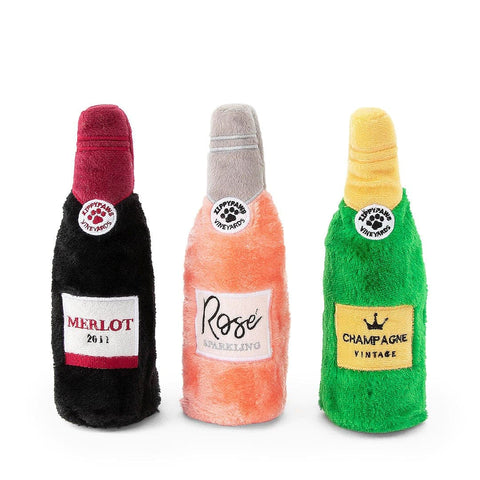 ZippyPaws Happy Hour Crusherz - Wine 3-Pack - Puppy Village.nl