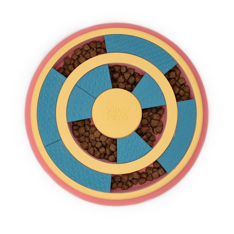 ZippyPaws SmartyPaws Puzzler/Feeder Bowl - Wagging Wheel - Puppy Village.nl