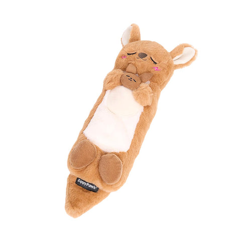ZippyPaws Snooziez with Shhhqueaker – Kangaroo