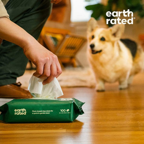 Earth Rated Hypoallergenic Dog Grooming Wipes - Video - Puppy Village.nl