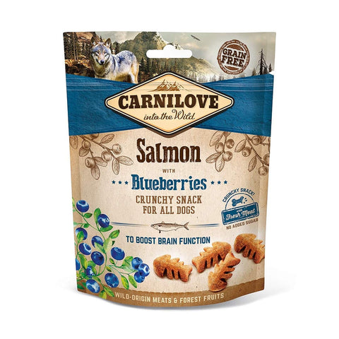 Carnilove Crunchy Treats - Zalm & Blauwe Bessen - Puppy Village.nl