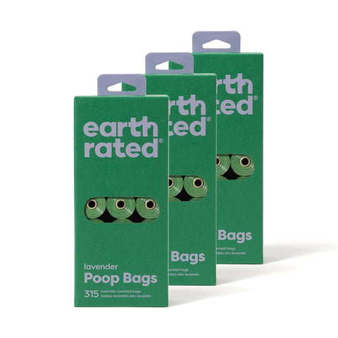 Earth Rated Refill Poepzakjes – Lavendel (3 × 315 st.)