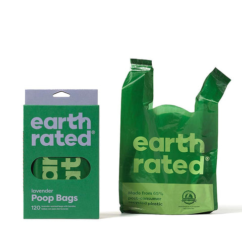 Earth Rated Easy-Tie Hondenpoepzakjes (Lavendel) - Puppy Village.nl