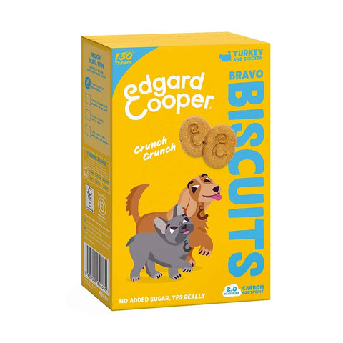 Edgard & Cooper Bravo Biscuits - Kalkoen & Kip - Puppy Village.nl