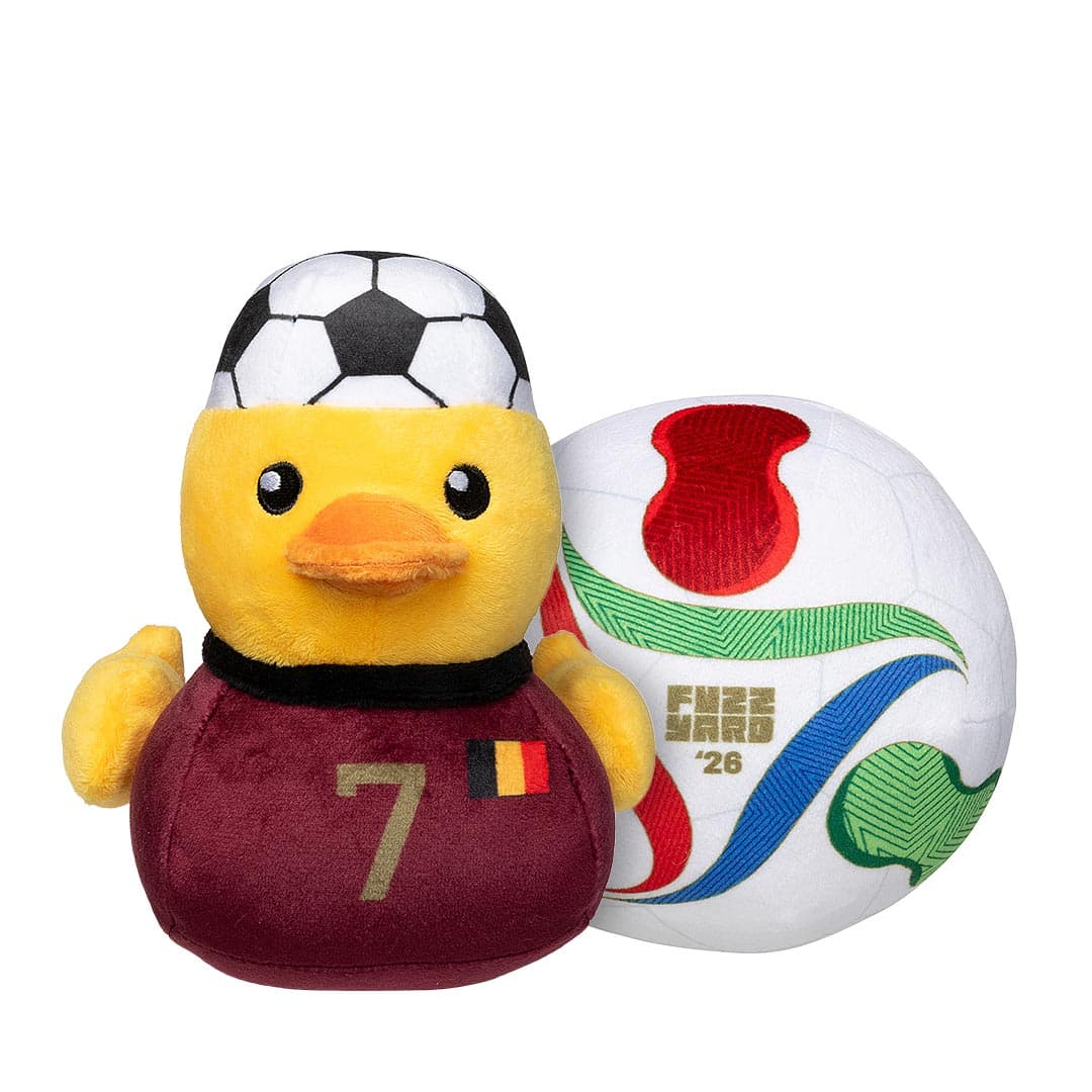 FuzzYard WK 2026 – Belgium Duck + Match Ball