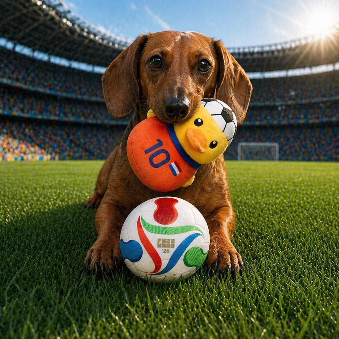 FuzzYard WK 2026 – Holland Duck + Match Ball