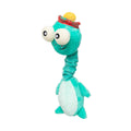 FuzzYard Neck Minnits – Loch Neck Monster pluche hondenspeelgoed met elastische nek, dubbele piepers en grappige Schotse muts