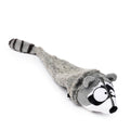 FuzzYard Yeetz Run Along Raccoon – pluche hondenspeeltje in de vorm van een wasbeer met geborduurd gezicht, verzwaarde bal in de kop en lang, vullingloos lichaam, ideaal apporteerspeelgoed om te slingeren, gooien en spelen voor honden