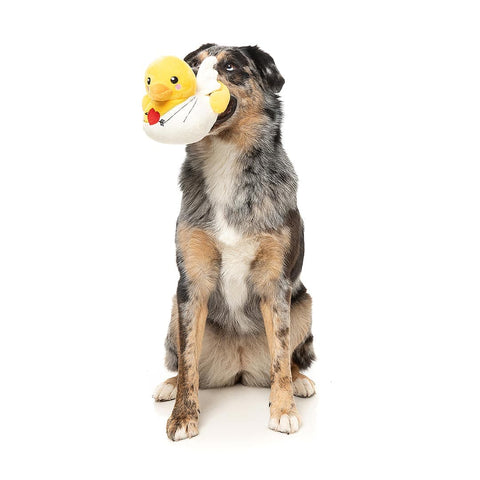 FuzzYard Valentine’s Cupid Duck – pluche Valentijns hondenspeeltje in eendvorm met engelenvleugels