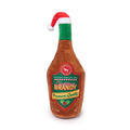 FuzzYard Christmas Brandy – pluche kerst hondenspeeltje in de vorm van een brandy-fles met kerstmuts en rood-groen label