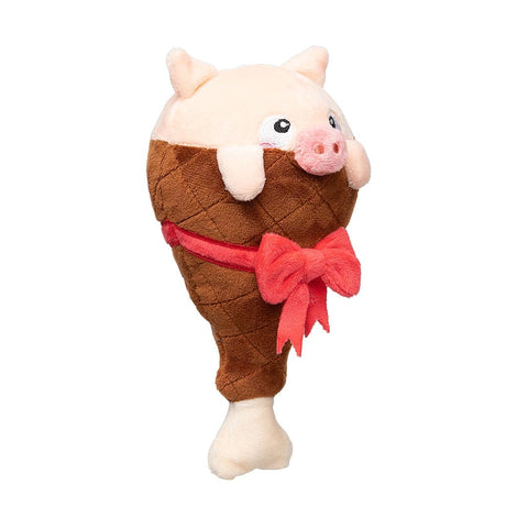 Zachte FuzzYard Ham a Merry Pigmas – pluche ham met biggetje, perfect kerstcadeau voor honden