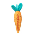 FuzzYard Reindeer Carrot Juice & Carrot piepend wortelspeeltje voor honden – pluche wortel met borduurtekst Merry Crunchmas