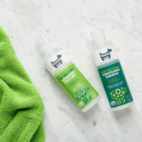 HOWND Yup You Stink! Shampoo & Body Mist – natuurlijke hondenshampoo en hondenspray tegen stank, met eucalyptus en cederhout