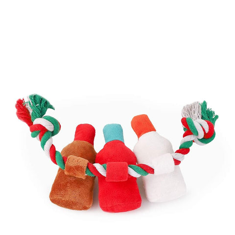 HugSmart Happy Woofmas RopeFunz - Holiday Spirits - Puppy Village.nl