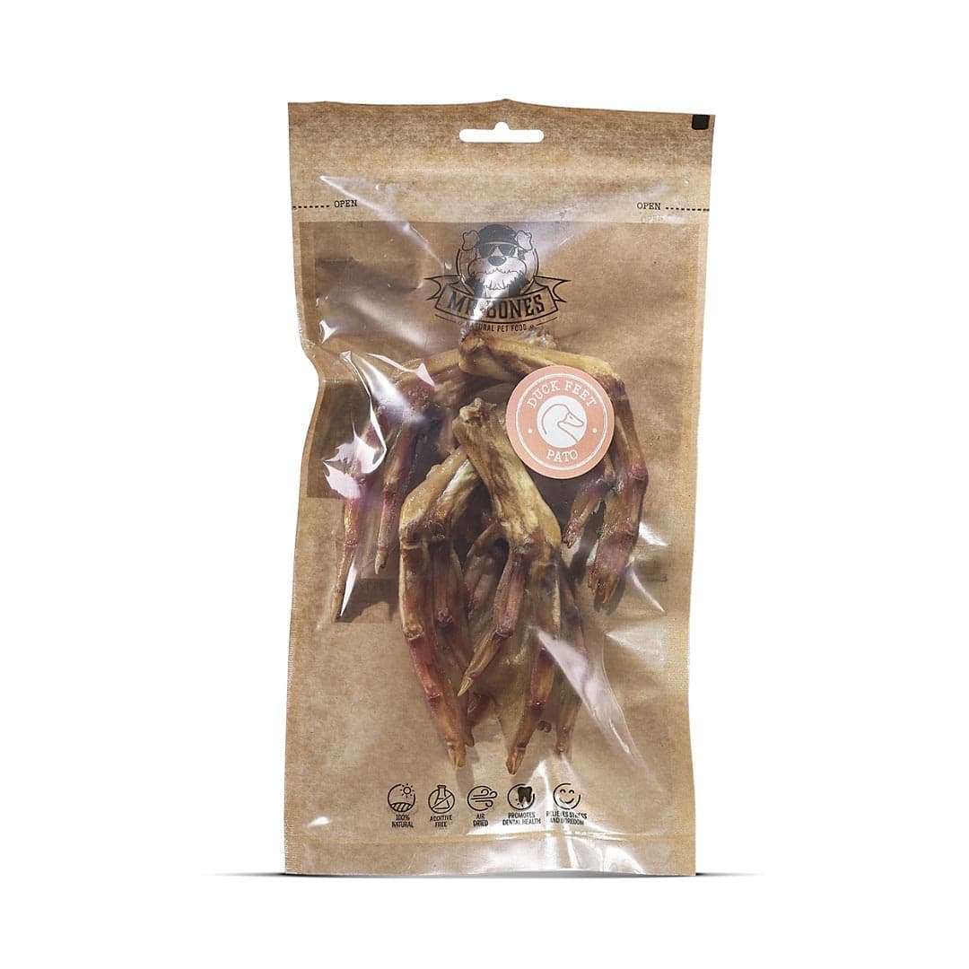Mr. Bones Eendenpoten – kauwsnack hond, eendenpoten, 100% eend, natuurlijk gedroogd