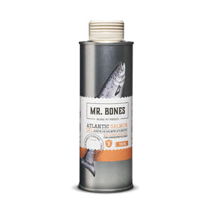 Mr. Bones Zalmolie met Chondroprotectors – 100% natuurlijk voedingssupplement voor honden, rijk aan omega-3 vetzuren, glucosamine en chondroïtine ter ondersteuning van gewrichten, huid en vacht