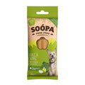 Soopa Dental Sticks Boerenkool & Appel – voorzijde verpakking – natuurlijke kauwsnack voor honden, graanvrije en hypoallergene gebitsverzorging