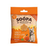Soopa Healthy Bites Wortel & Pompoen – voorkant verpakking – natuurlijke, graanvrije en hypoallergene minibites, gezonde beloningssnoepjes voor honden