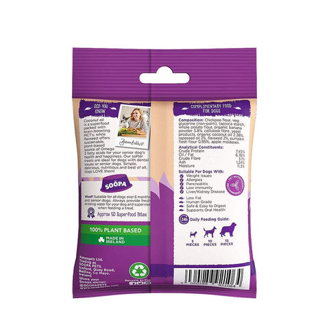 Soopa Healthy Senior Bites - Banaan, Pompoen & Lijnzaad - Puppy Village.nl