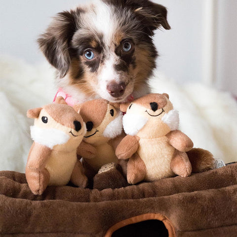 ZippyPaws Zippy Burrow – Log with Chipmunks