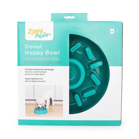 ZippyPaws Happy Bowl Slowfeeder - Donut - Puppy Village.nl