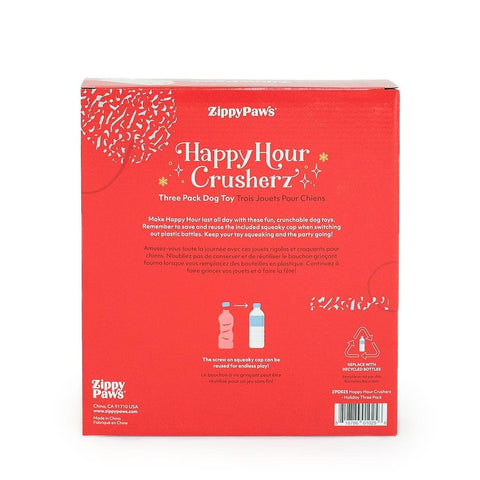 ZippyPaws Happy Hour Crusherz - Holiday 3-Pack - Puppy Village.nl