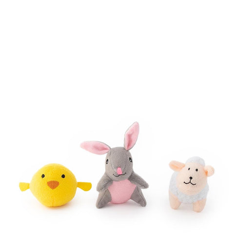 ZippyPaws Easter Miniz - Easter Friends 3-Pack - Puppy Village.nl