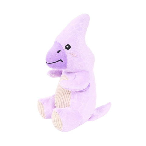 ecoZippy Dinoz Pterodactyl duurzaam hondenspeeltje – pluche dinosaurus met corduroy details en lange staart