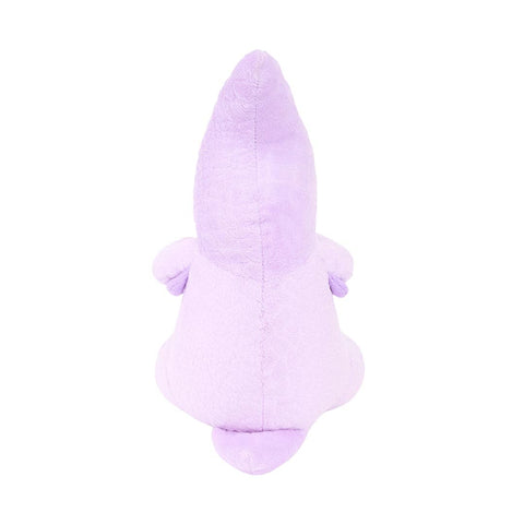 ecoZippy Dinoz Pterodactyl hondenspeeltje – achterkant van de pluche dinosaurus met knisperstaart