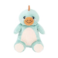 ecoZippy Dinoz Stegosaurus hondenspeeltje – pluche dino met corduroy buik, pieper en knisperstaart