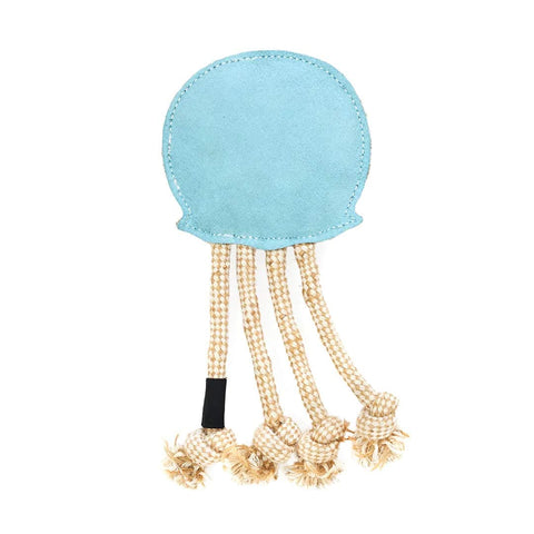 ZippyPaws ecoZippy Suede and Rope Buddies – Jellyfish - Puppy Village.nl