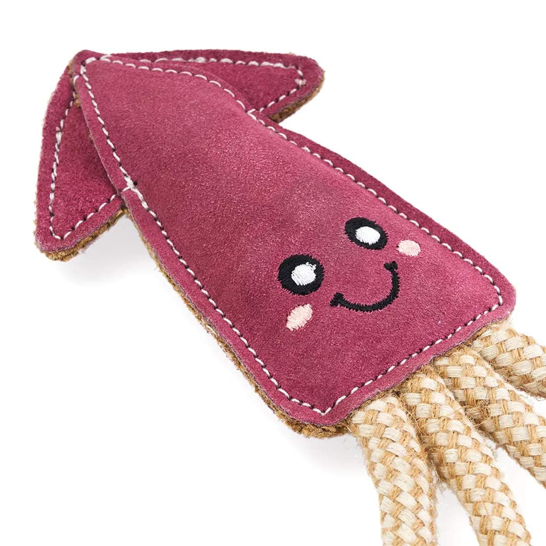 ZippyPaws ecoZippy Suede and Rope Buddies – Squid - Puppy Village.nl