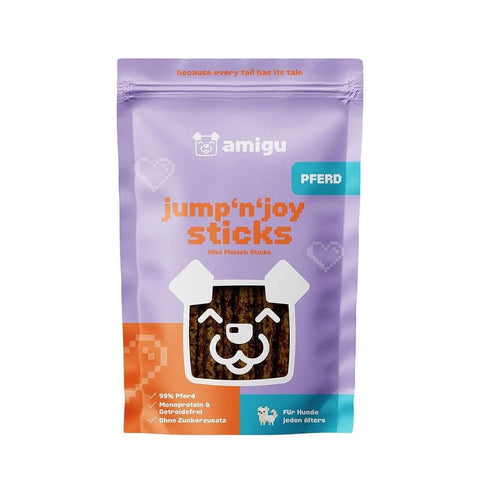 amigu Jump'n'Joy Vleessticks - Paard