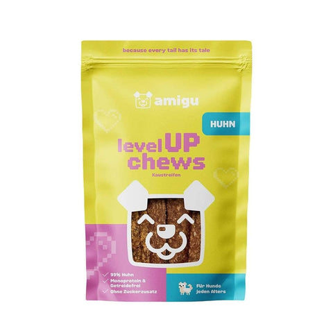 amigu LevelUP Chews Vleesstrips - Kip - Puppy Village.nl