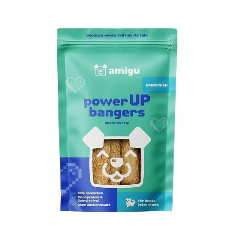 amigu PowerUP Snackworstjes - Konijn - Puppy Village.nl