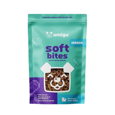 amigu Soft Bites Vleesblokjes - Hert - Puppy Village.nl